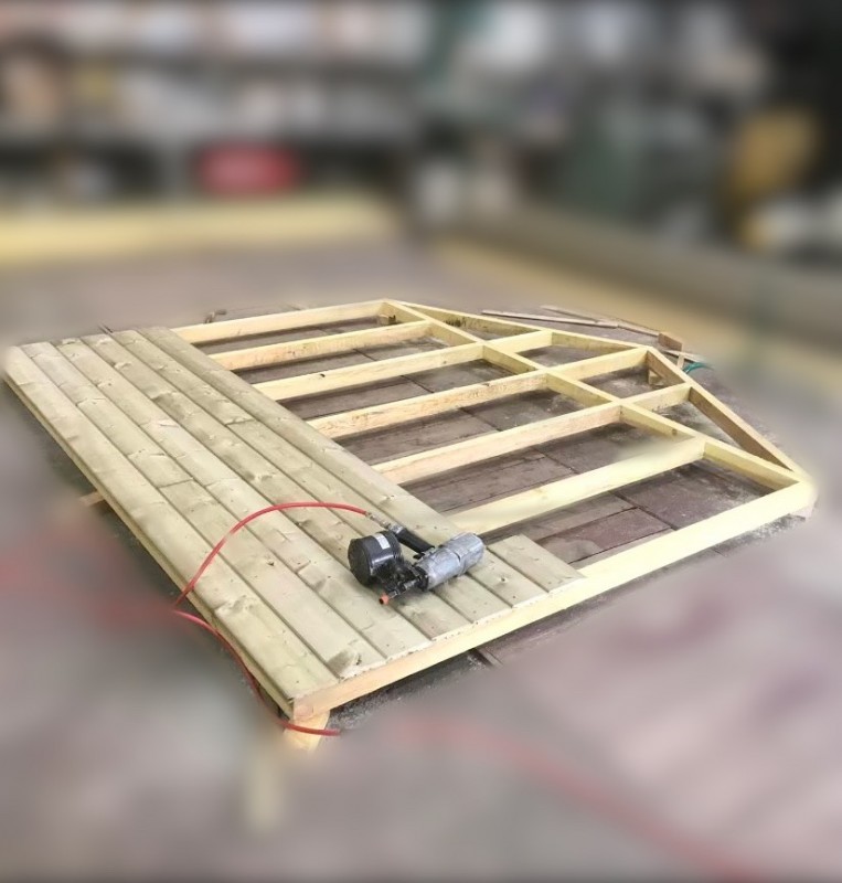 Fabrication de cabane de jardin en bois sur le secteur de Saint Valéry en Caux 76 proche de Dieppe 76